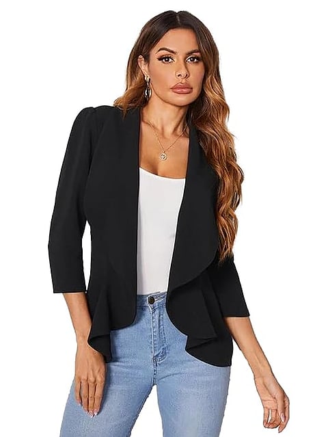 KOTTY Women's Single-Breasted Blazer
